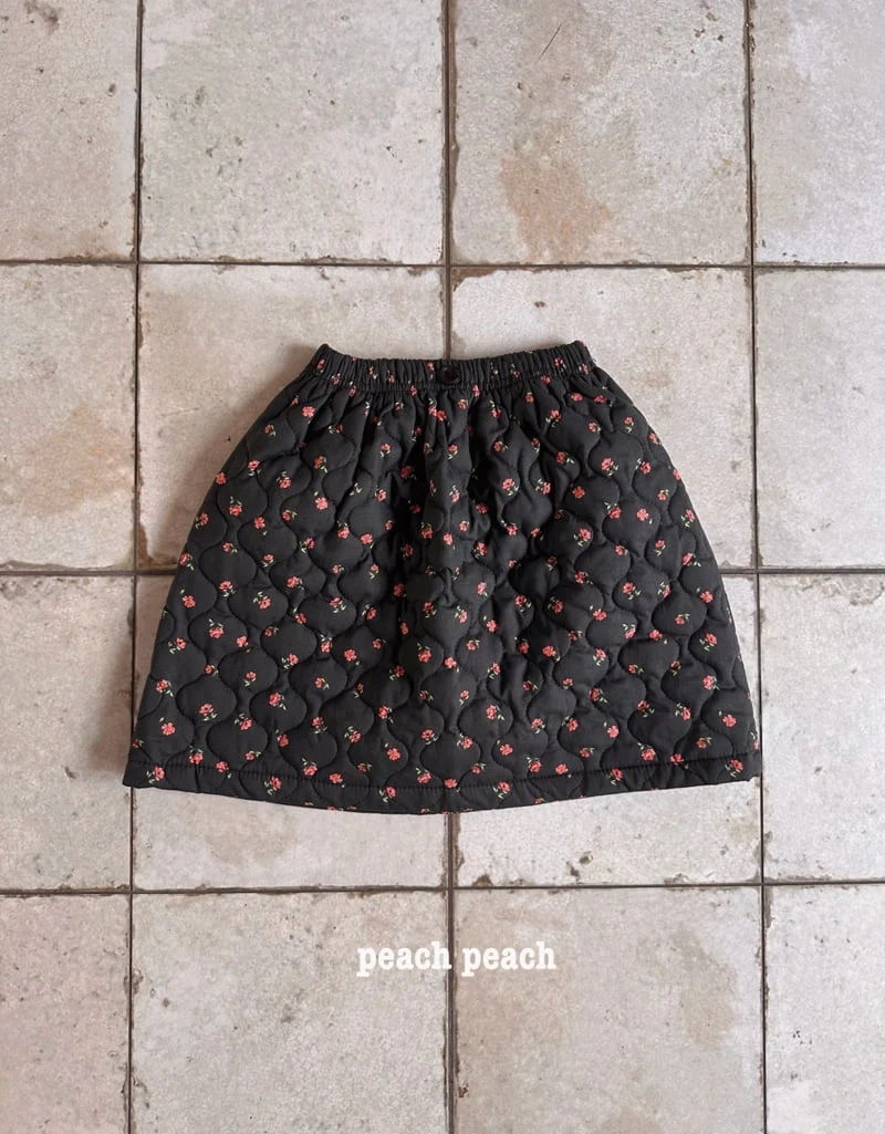 Peach Peach - Korean Children Fashion - #discoveringself - Camellia Quilted Skirt - 5