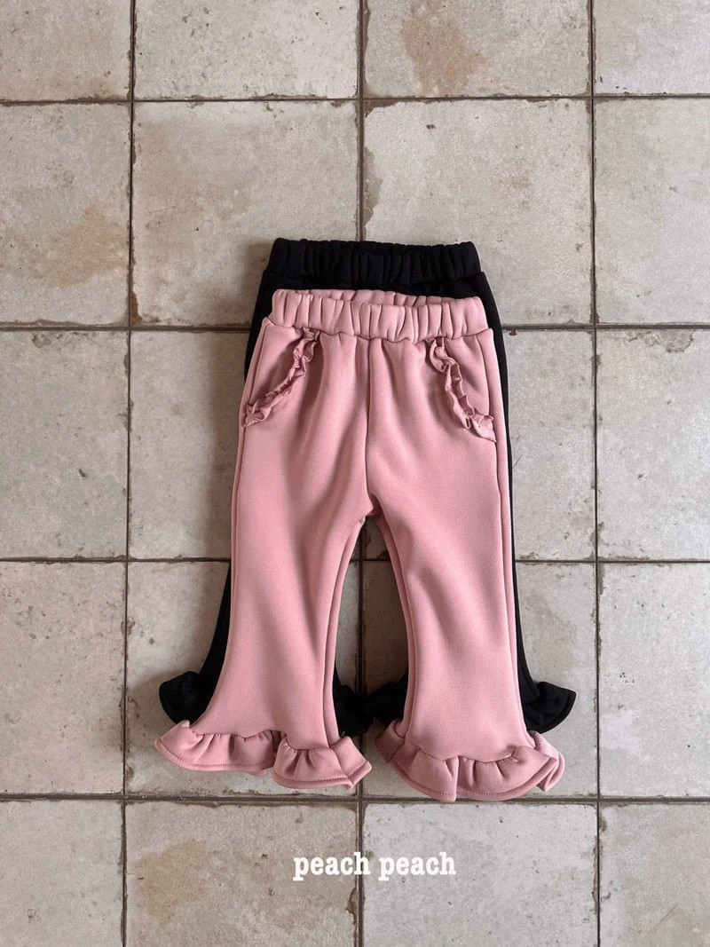 Peach Peach - Korean Children Fashion - #discoveringself - Winter Frill Bootcut Pants