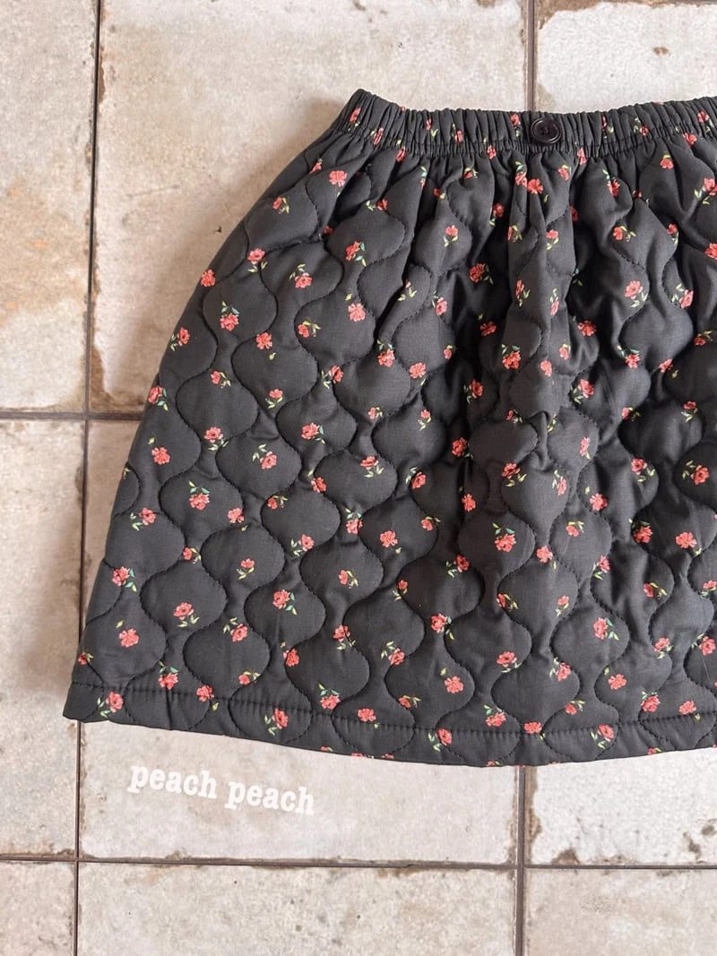 Peach Peach - Korean Children Fashion - #fashionkids - Camellia Quilted Skirt - 6