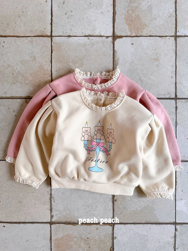 Peach Peach - Korean Children Fashion - #kidsshorts - Home Party Sweatshirts