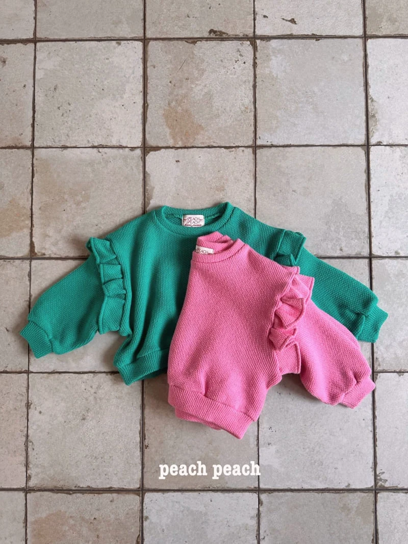 Peach Peach - Korean Children Fashion - #kidsstore - Warm Frill Knit - 7