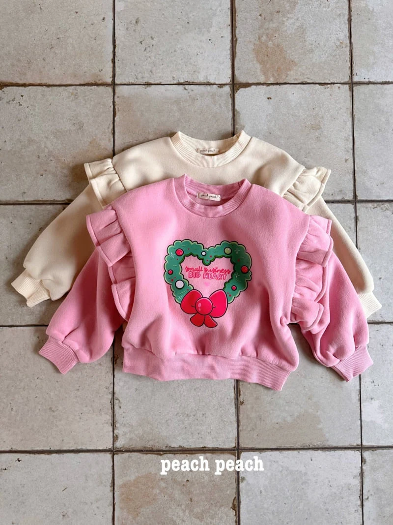 Peach Peach - Korean Children Fashion - #kidzfashiontrend - Wreath Sweatshirts - 2