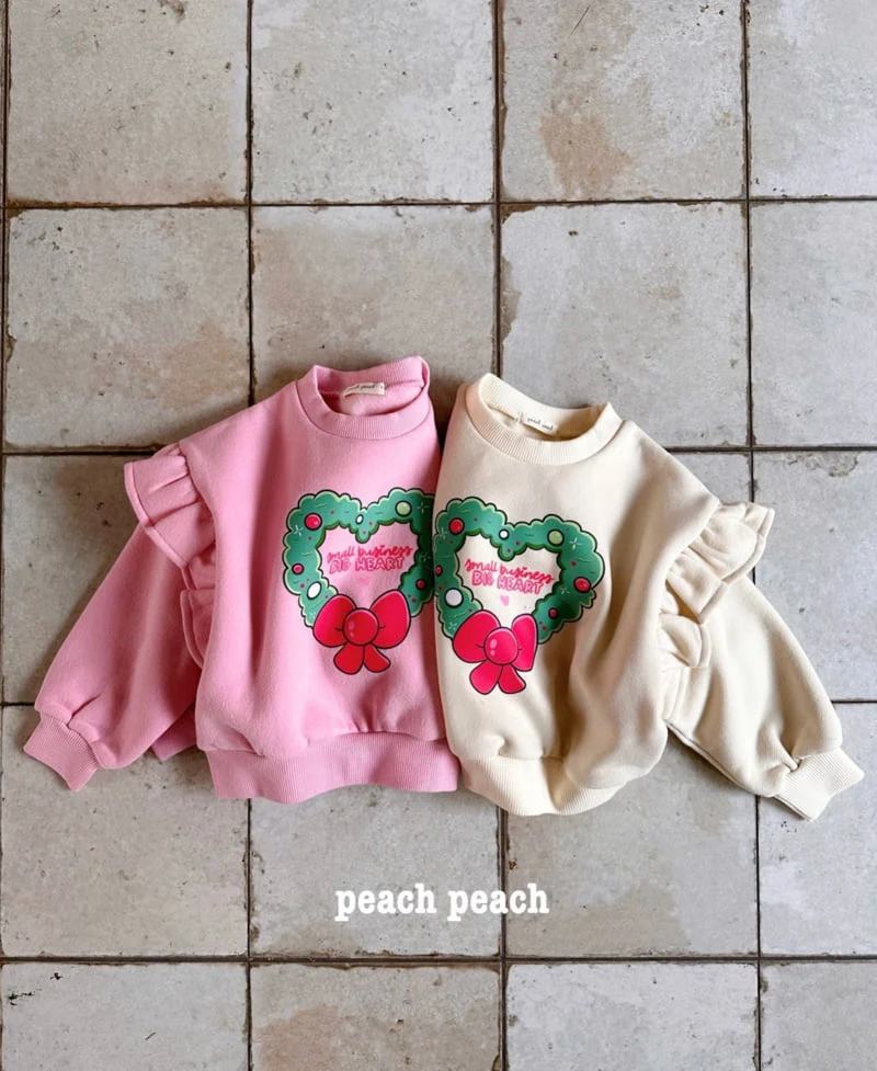 Peach Peach - Korean Children Fashion - #Kfashion4kids - Wreath Sweatshirts - 4