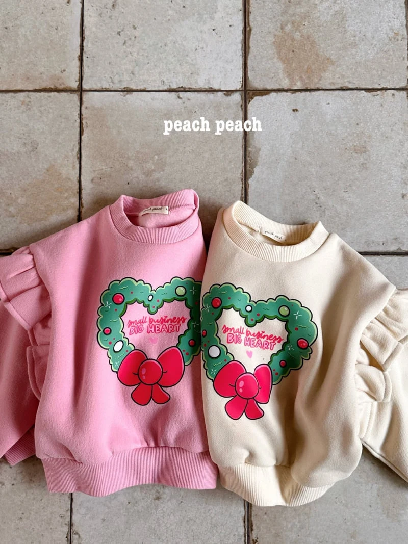 Peach Peach - Korean Children Fashion - #magicofchildhood - Wreath Sweatshirts - 5