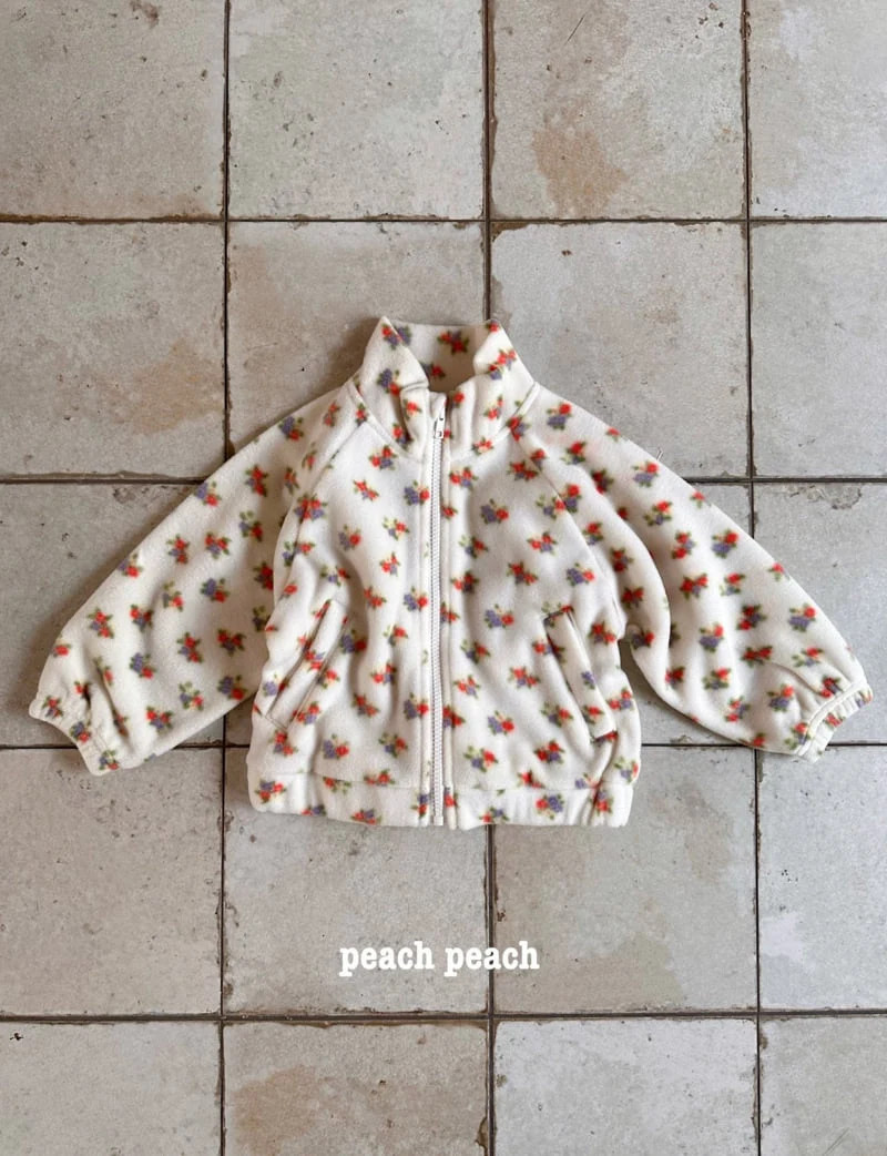 Peach Peach - Korean Children Fashion - #minifashionista - Camping Fleece Zip-up Set - 11