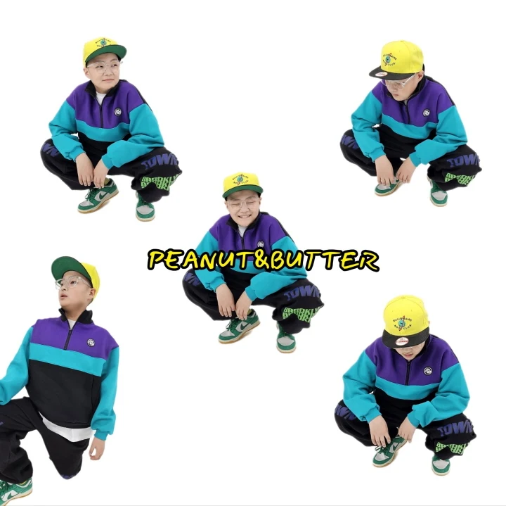 Peanut & Butter - Korean Children Fashion - #childofig - Raglan Half Zip-up Tee - 9