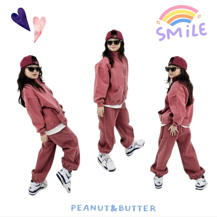 Peanut & Butter - Korean Children Fashion - #childofig - Pigment Zip-up Tee - 9