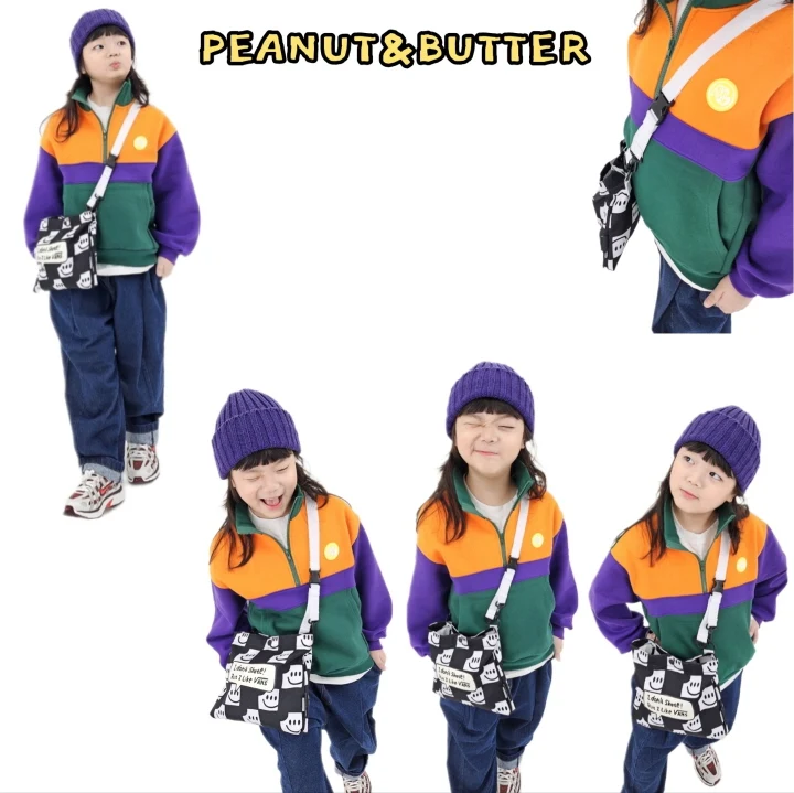 Peanut & Butter - Korean Children Fashion - #kidzfashiontrend - Raglan Half Zip-up Tee - 3