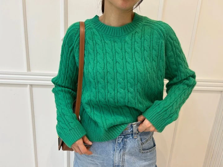 Pearls room - Korean Women Fashion - #momslook - Cable Knit - 10