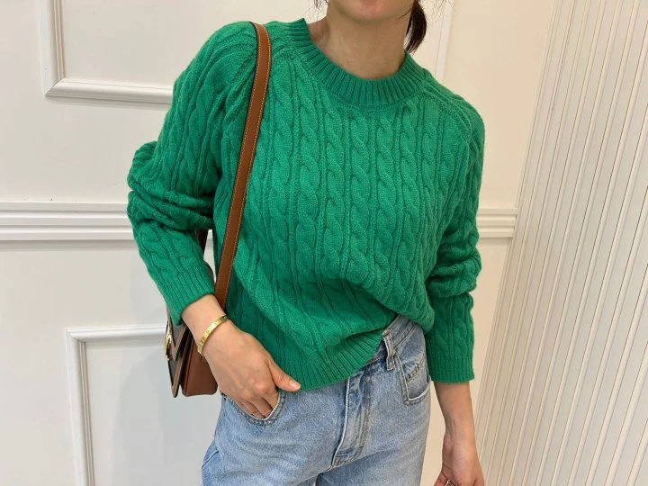 Pearls room - Korean Women Fashion - #momslook - Cable Knit - 8