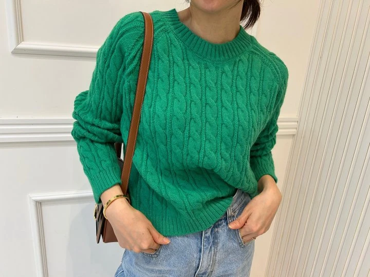 Pearls room - Korean Women Fashion - #momslook - Cable Knit - 9