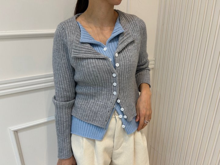 Pearls room - Korean Women Fashion - #momslook - Layered Cardigan - 10