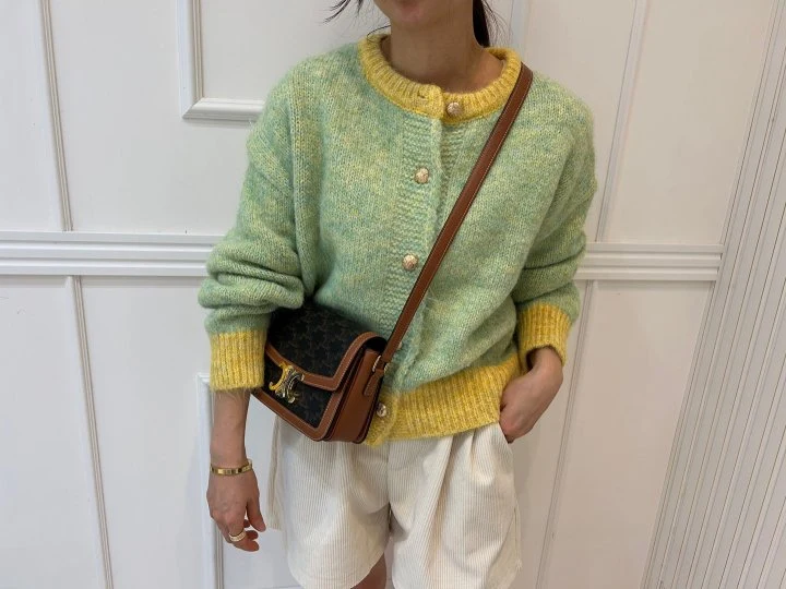 Pearls room - Korean Women Fashion - #momslook - Raglan Cardigan - 11