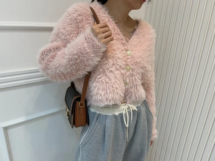 Pearls room - Korean Women Fashion - #womensfashion - Angora Cardigan