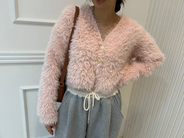 Pearls room - Korean Women Fashion - #womensfashion - Angora Cardigan - 3