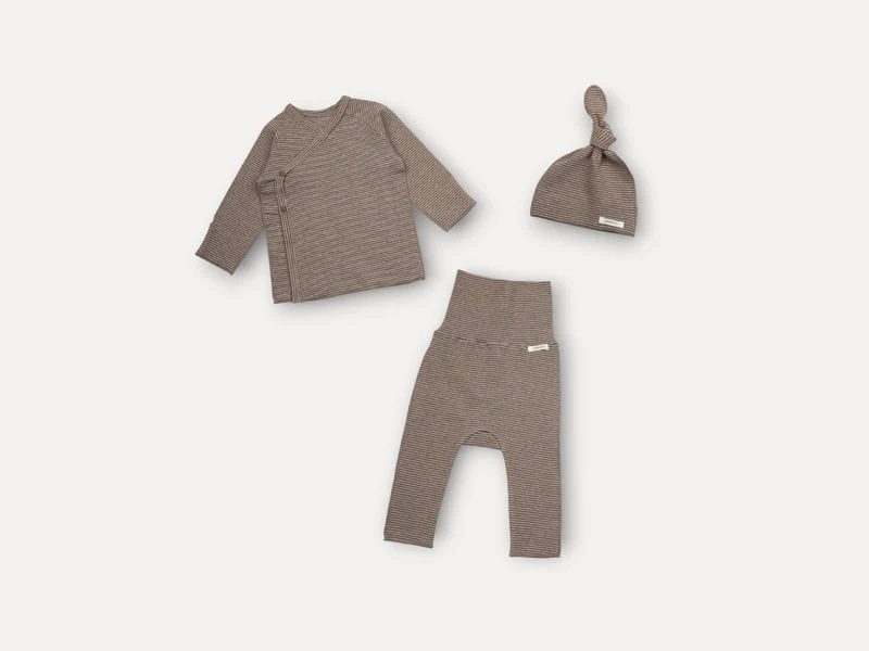 Peekaboo - Korean Baby Fashion - #babyoutfit - Boeing Top Bottom Newborn Set - 11