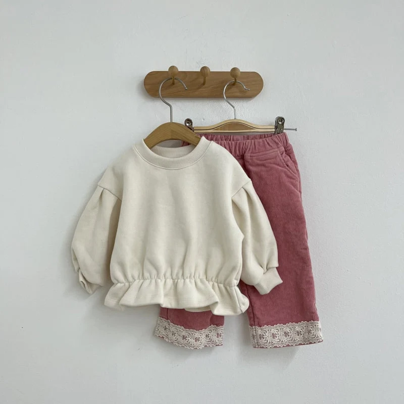 Pom - Korean Children Fashion - #childofig - Balloon Frill Sweatshirts - 9