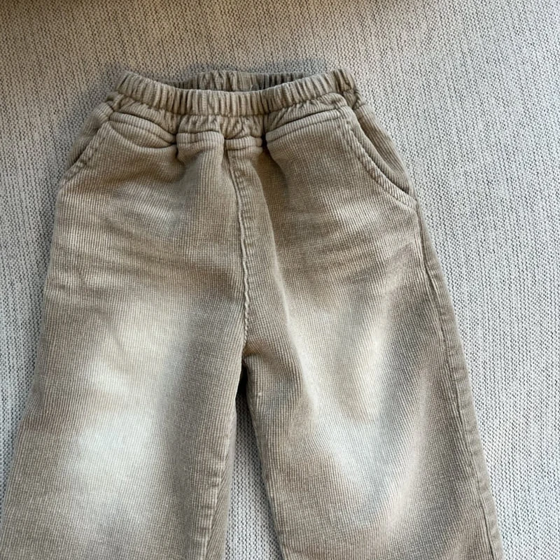 Pom - Korean Children Fashion - #childofig - Sand Corduroy Pants - 4