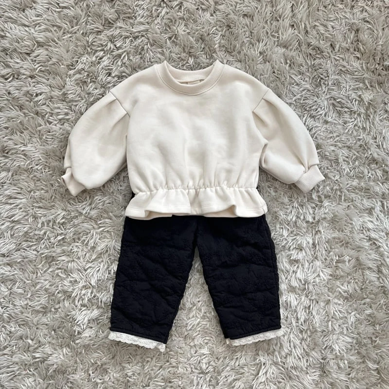 Pom - Korean Children Fashion - #discoveringself - Embroidery Quilted Pants - 10