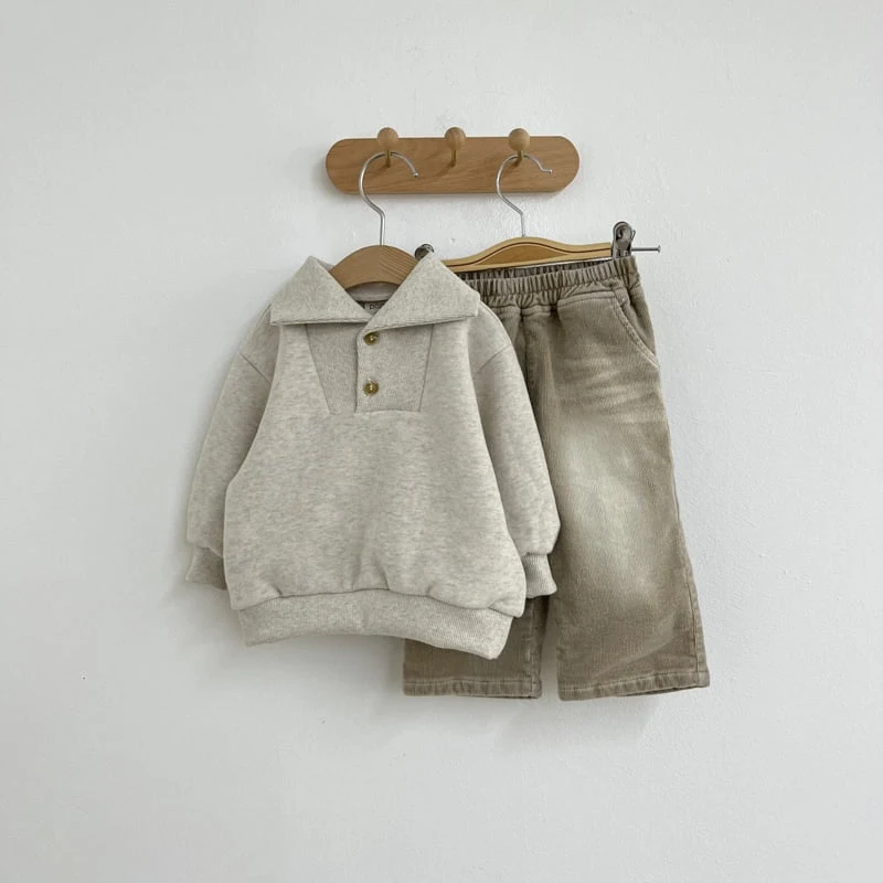 Pom - Korean Children Fashion - #kidzfashiontrend - Sand Corduroy Pants - 10