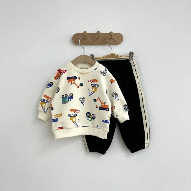 Pom - Korean Children Fashion - #kidzfashiontrend - Car Sweatshirts - 6