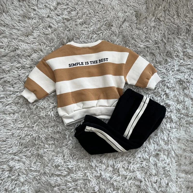 Pom - Korean Children Fashion - #prettylittlegirls - Simple Stripe Sweatshirts - 10