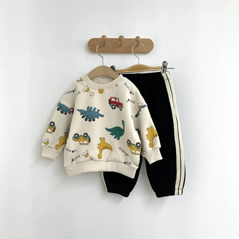 Pom - Korean Children Fashion - #prettylittlegirls - Dino Sweatshirts - 6