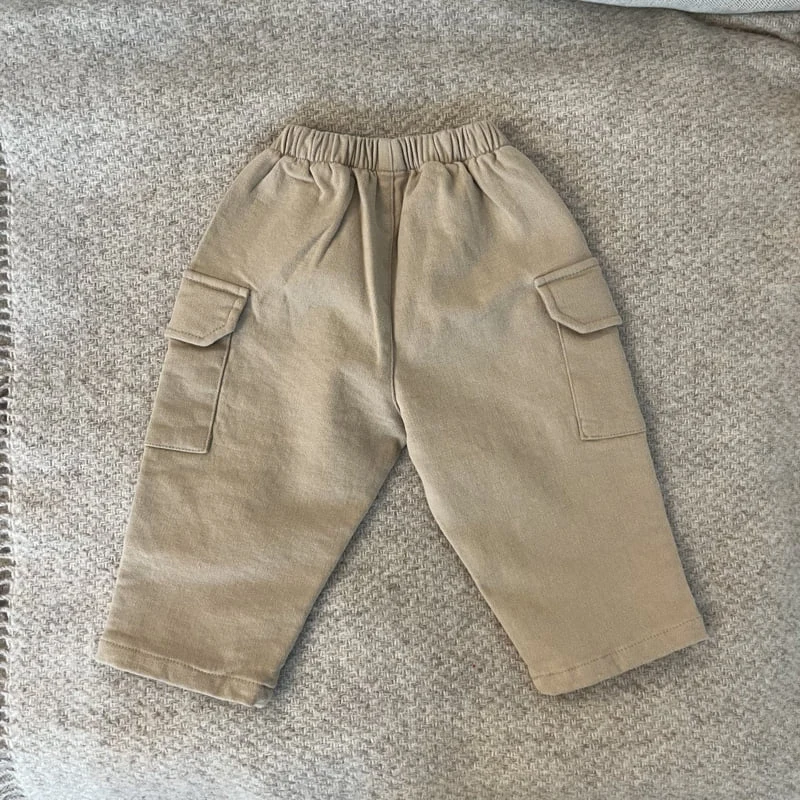 Pom - Korean Children Fashion - #toddlerclothing - Winter Cargo Pants - 4