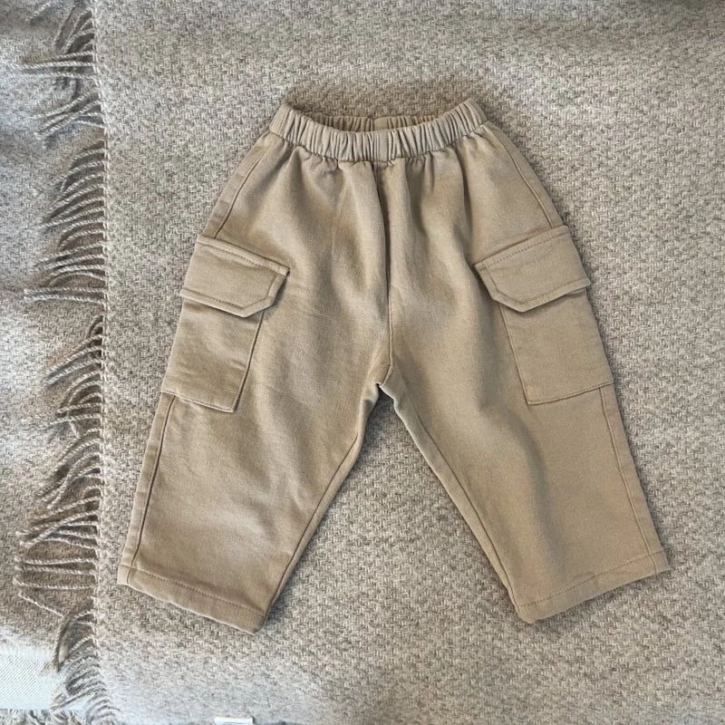 Pom - Korean Children Fashion - #toddlerclothing - Winter Cargo Pants - 3