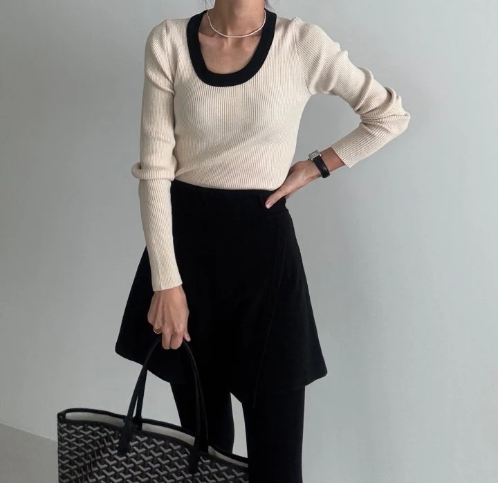 Ripple - Korean Women Fashion - #momslook - Stew Raglan Knit - 7