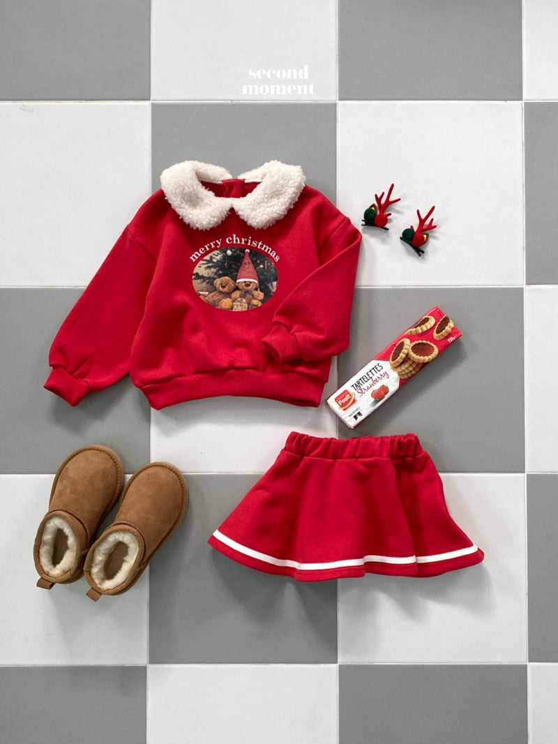 Second Moment - Korean Children Fashion - #Kfashion4kids - Christmas Collar Sweatshirts - 2