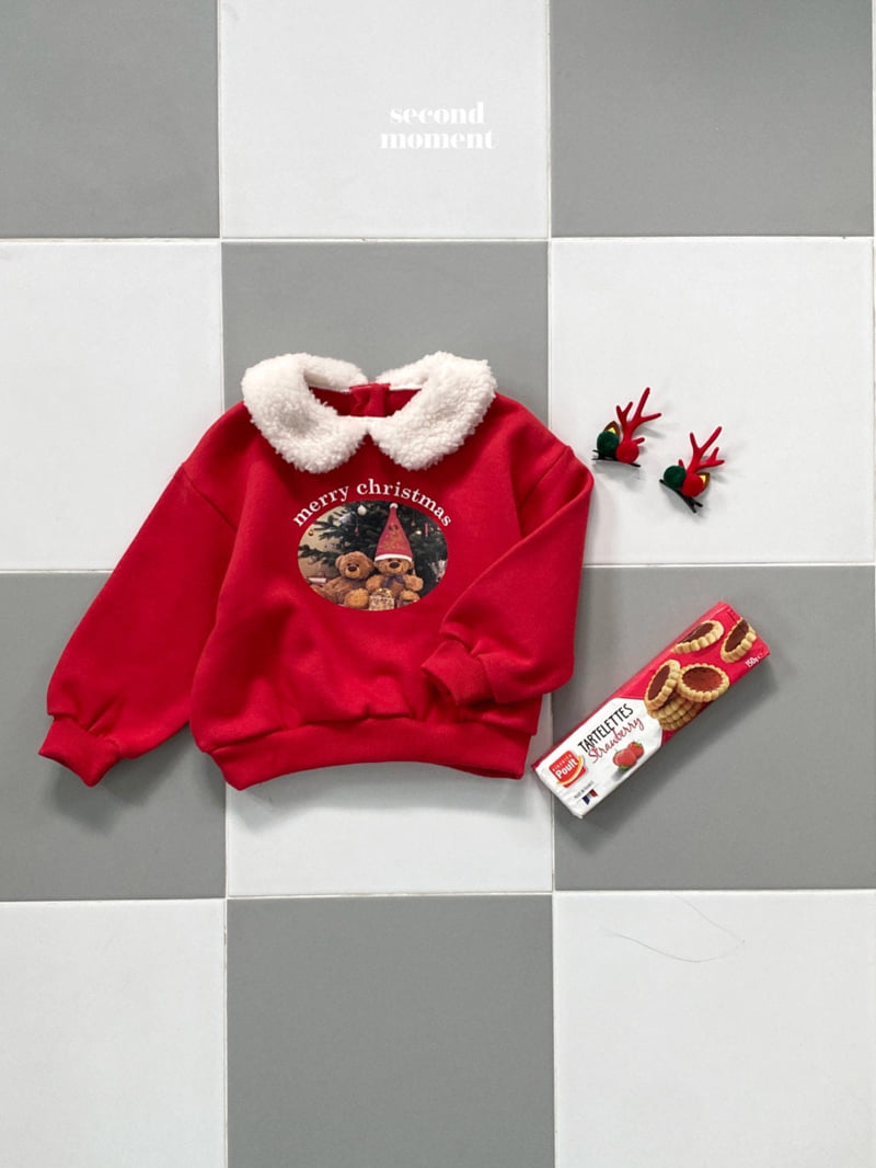 Second Moment - Korean Children Fashion - #kidzfashiontrend - Christmas Collar Sweatshirts