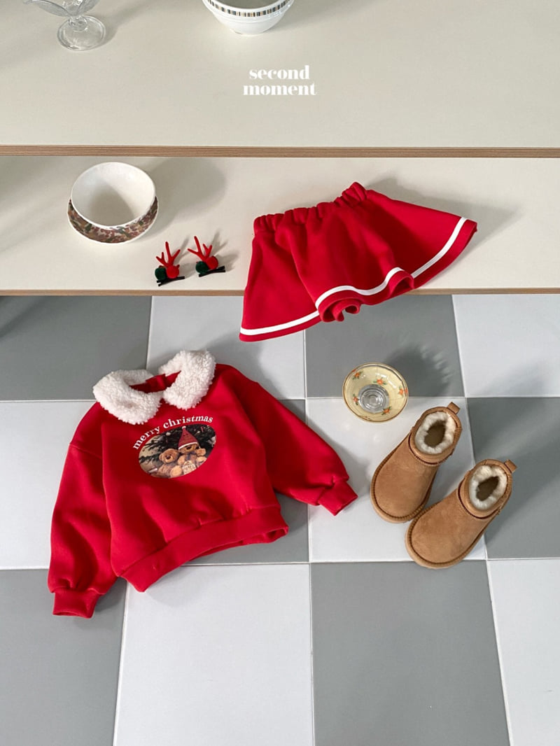 Second Moment - Korean Children Fashion - #littlefashionista - Christmas Collar Sweatshirts - 3