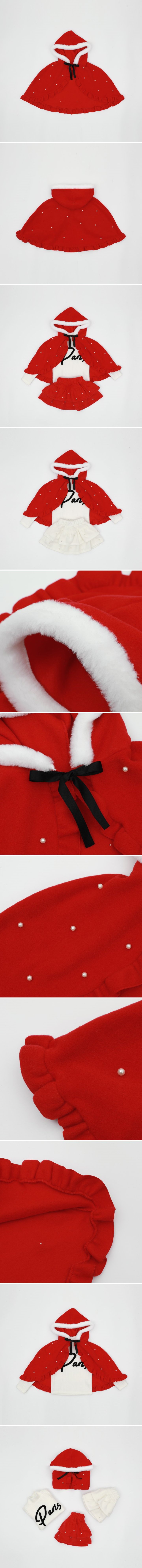 Sol At Luna - Korean Children Fashion - #childofig - Christmas Lovely Cape