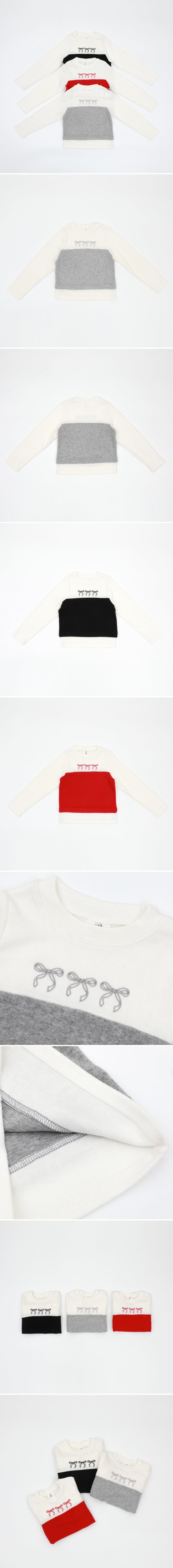 Sol At Luna - Korean Children Fashion - #kidzfashiontrend - Ribbon Raglan Tee