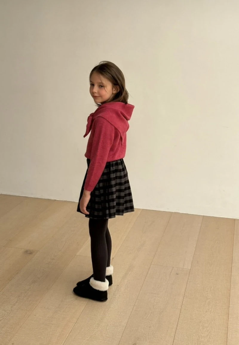 Soye - Korean Children Fashion - #childofig - Checked Hidden Skirt