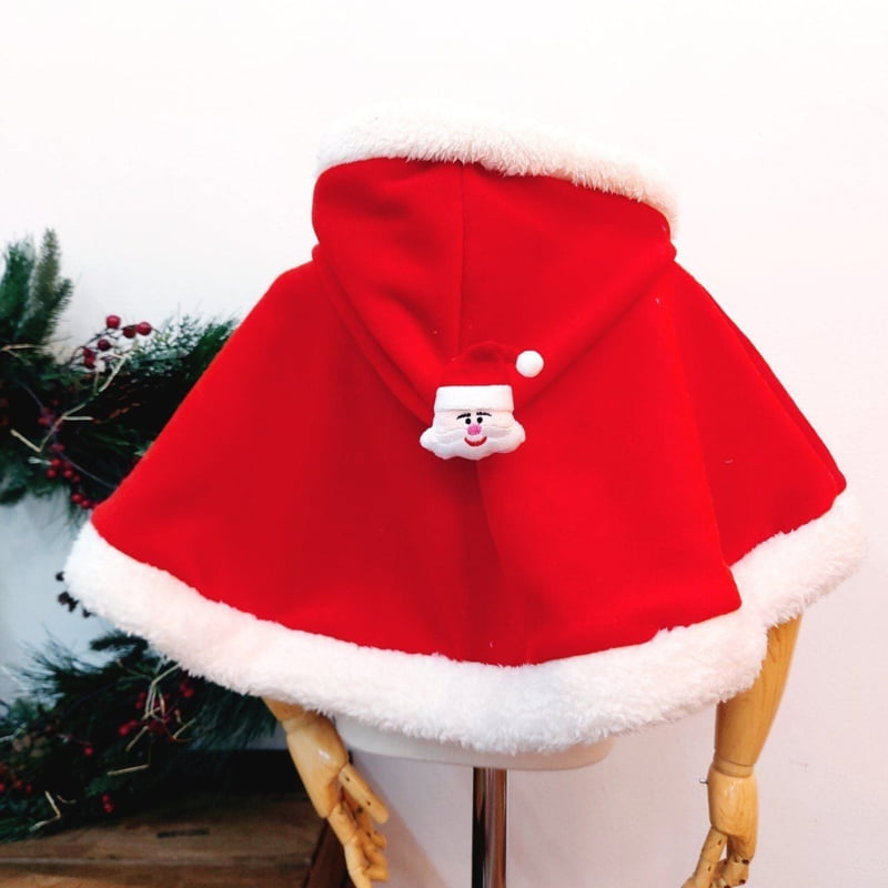 Tony - Korean Baby Fashion - #babyootd - Santa Hood Cape - 4