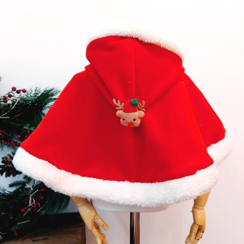 Tony - Korean Baby Fashion - #babyoutfit - Santa Hood Cape - 5