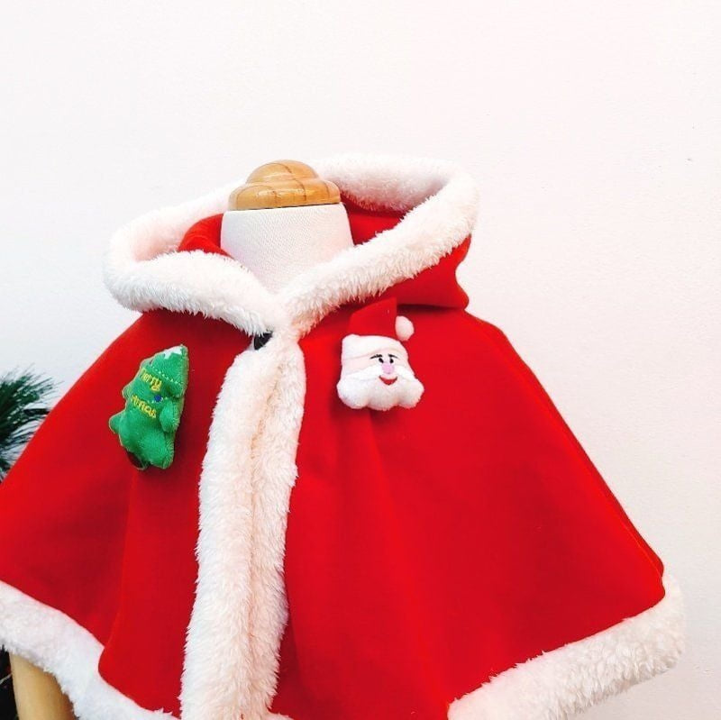 Tony - Korean Baby Fashion - #onlinebabyboutique - Santa Hood Cape - 7