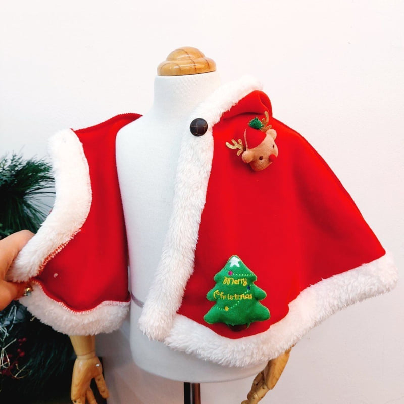 Tony - Korean Baby Fashion - #onlinebabyshop - Santa Hood Cape - 8