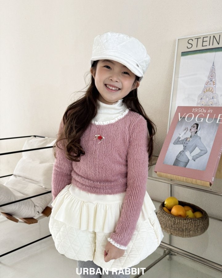 Urban Rabbit - Korean Children Fashion - #magicofchildhood - Mink Rose Crop Tee - 6