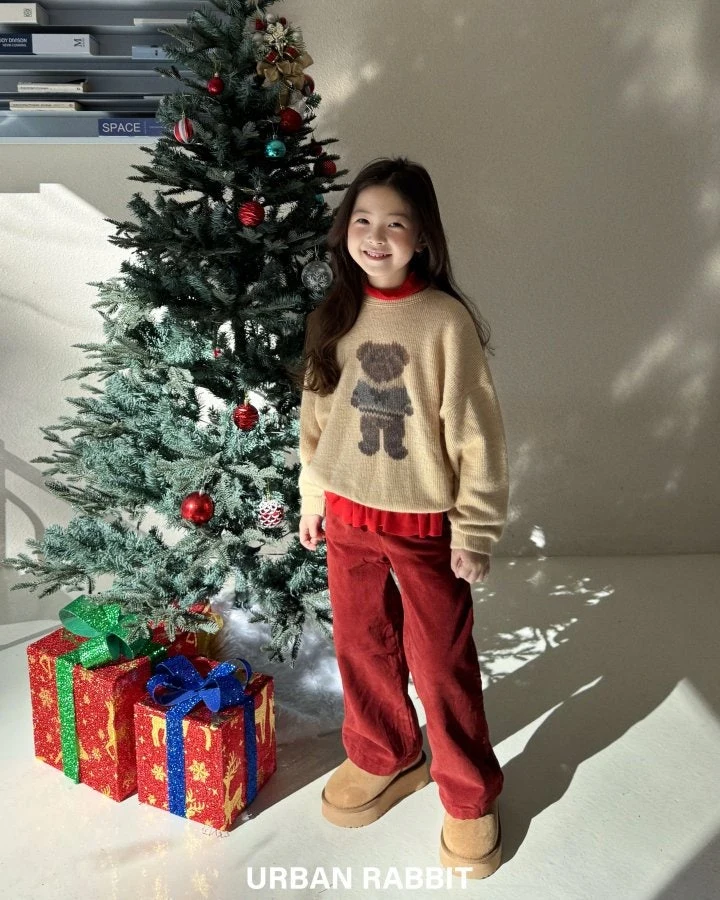 Urban Rabbit - Korean Children Fashion - #minifashionista - Bear Knit Tee - 6