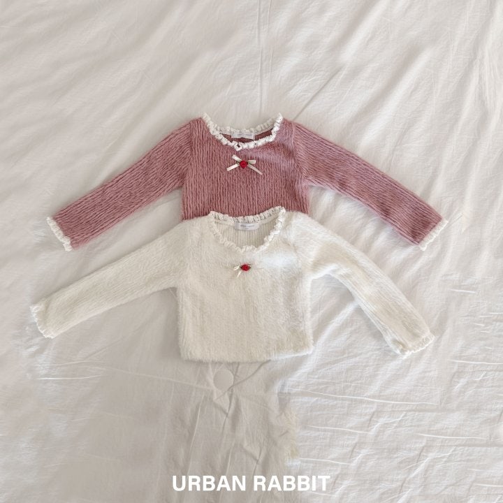 Urban Rabbit - Korean Children Fashion - #toddlerclothing - Mink Rose Crop Tee - 10