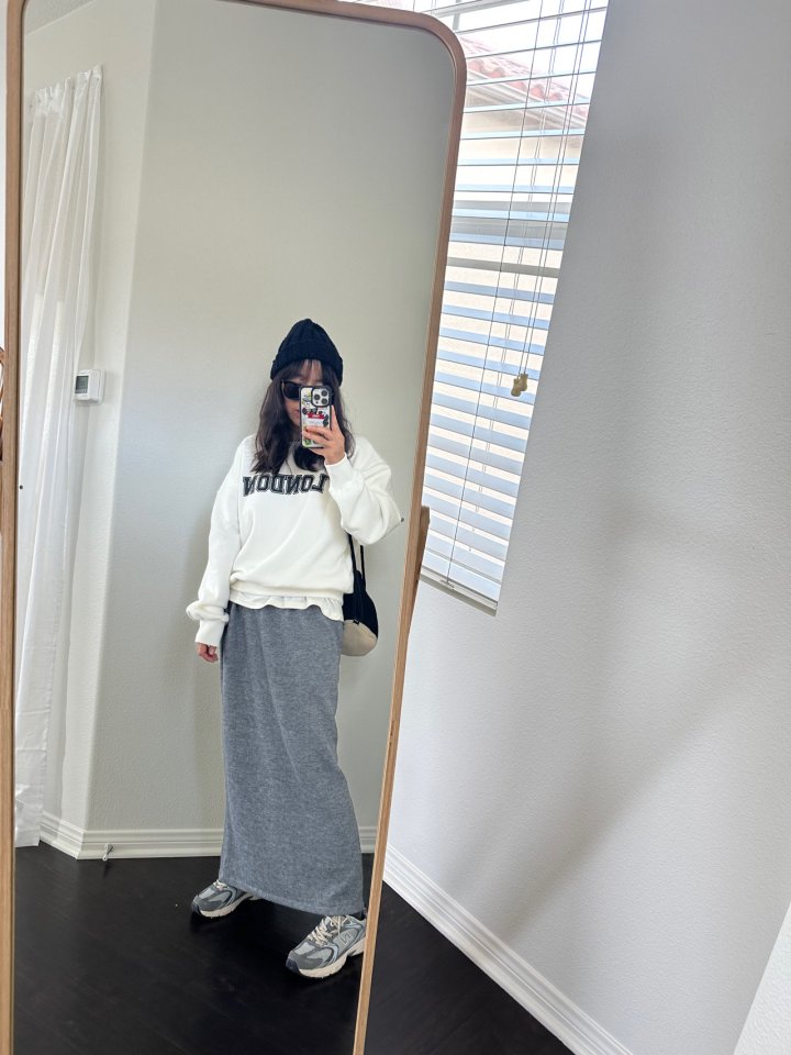 Via - Korean Women Fashion - #momslook - Rib Long Skirt - 12