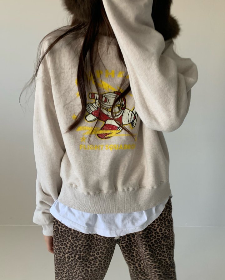 Via - Korean Women Fashion - #momslook - Airplane Sweatshirts - 6