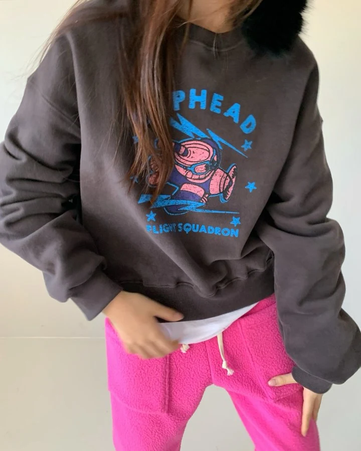 Via - Korean Women Fashion - #momslook - Airplane Sweatshirts - 7