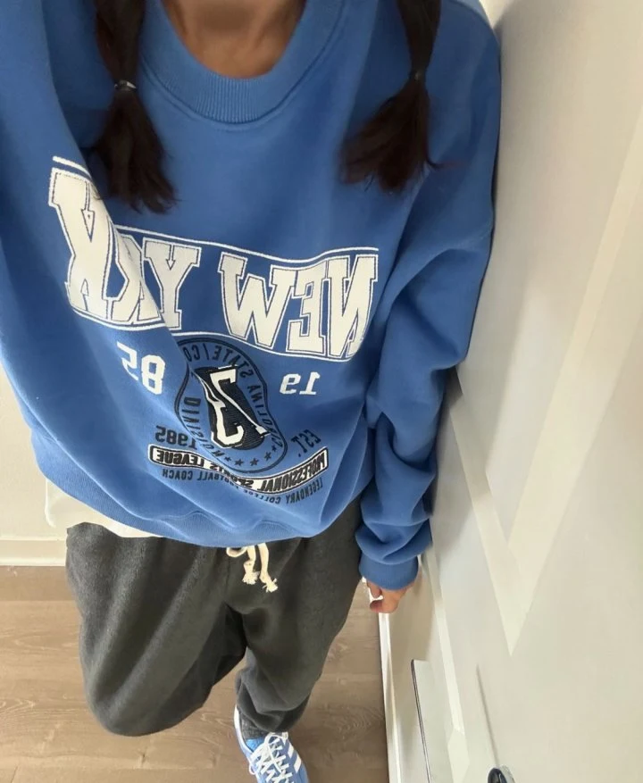 Via - Korean Women Fashion - #momslook - Fleece New York Sweatshirts - 6