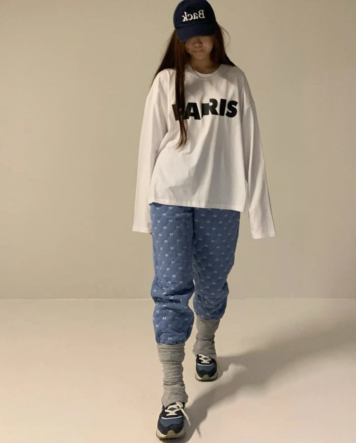 Via - Korean Women Fashion - #thatsdarling - Loose Fit Paris Tee - 3