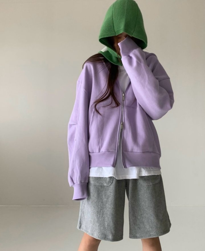 Via - Korean Women Fashion - #thelittlethings - Coloring Hood Zip-up Jacket - 12