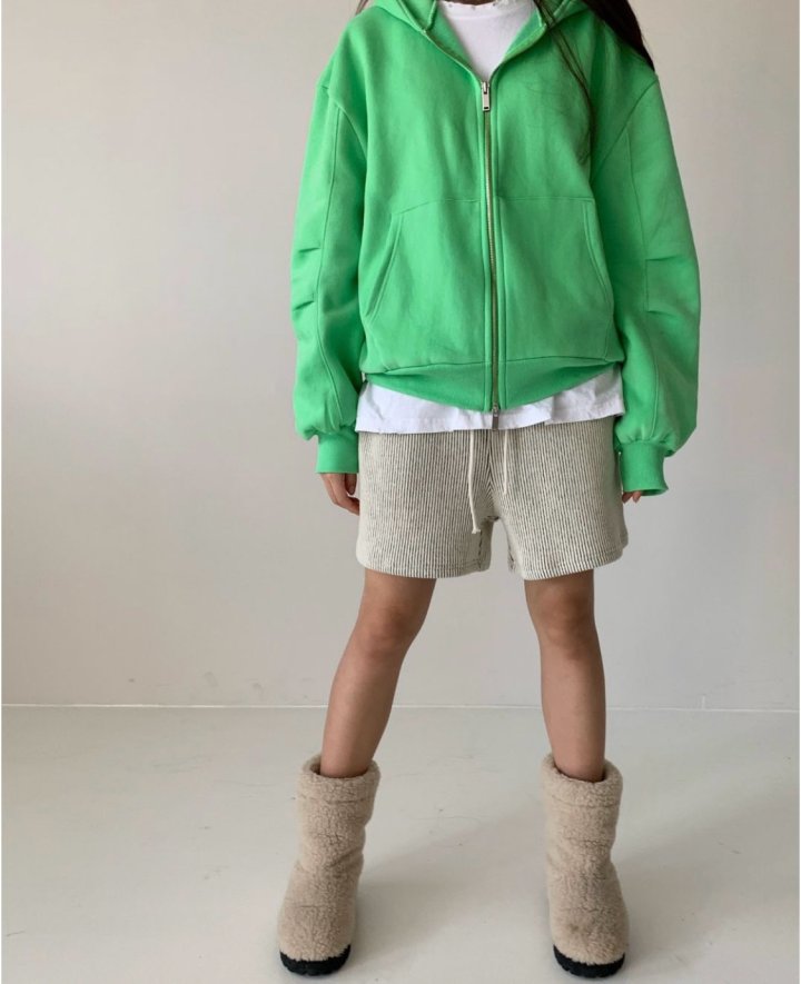 Via - Korean Women Fashion - #vintagekidsstyle - Coloring Hood Zip-up Jacket - 6